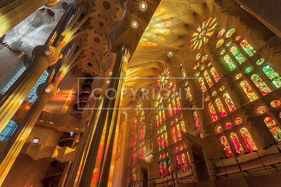SAGRADA FAMILIA INTERIOR, BARCELONA