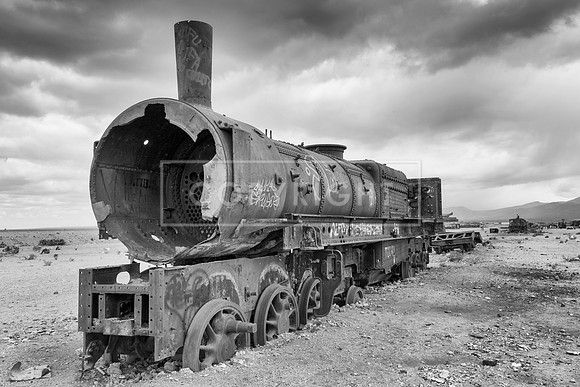 'THE END OF THE LINE' THE TRAIN CEMETERY, UYUNI, BOLIVIA